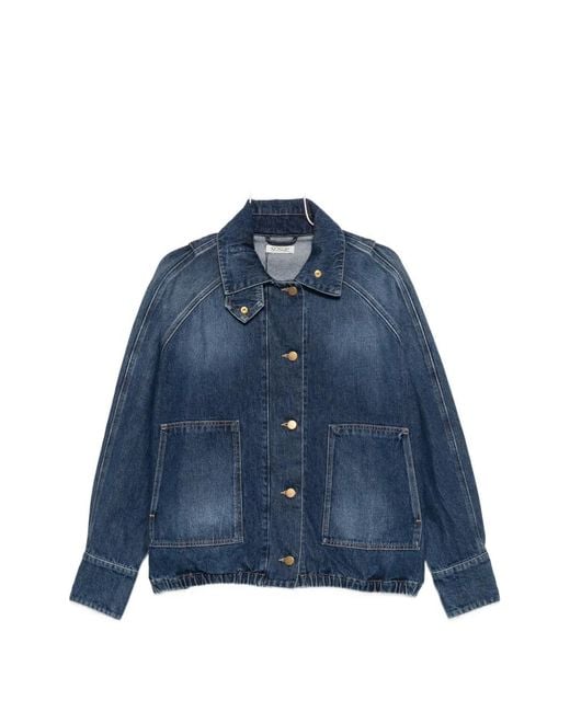 SOSUE Blue Faded Denim Jacket