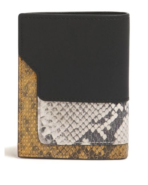 Marni Black Leather Bifold Wallet