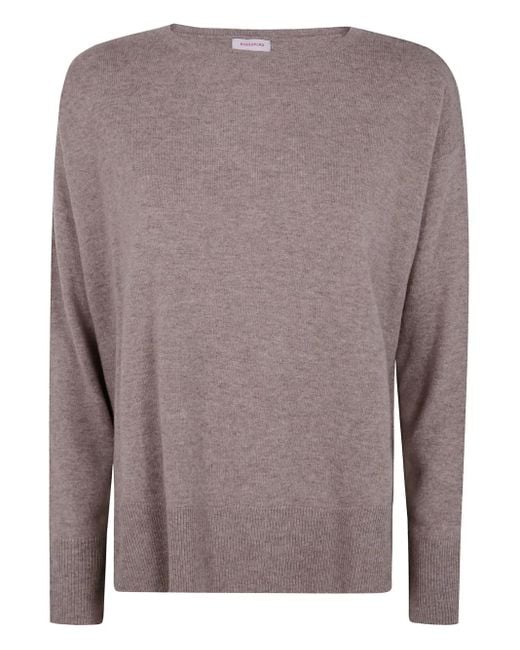 Rossopuro Brown Klassischer Kaschmirpullover