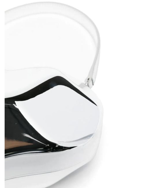 Simon Miller White Heart-Shaped Molded Clutch Bag