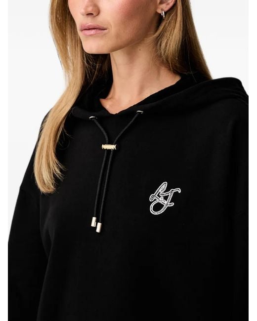 Liu Jo Black Hooded Sweatshirt