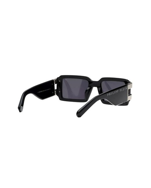 Philipp Plein Black Plein Eagle Rectangular Sunglasses for men