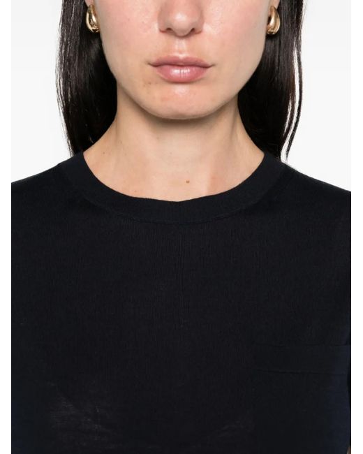 Max Mara Black Wool T-Shirt