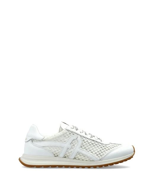 Furla White "Retro" Sports Shoes