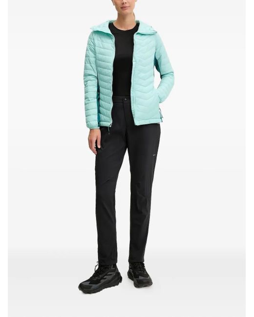 Columbia Green Quilted Hooded Jacket