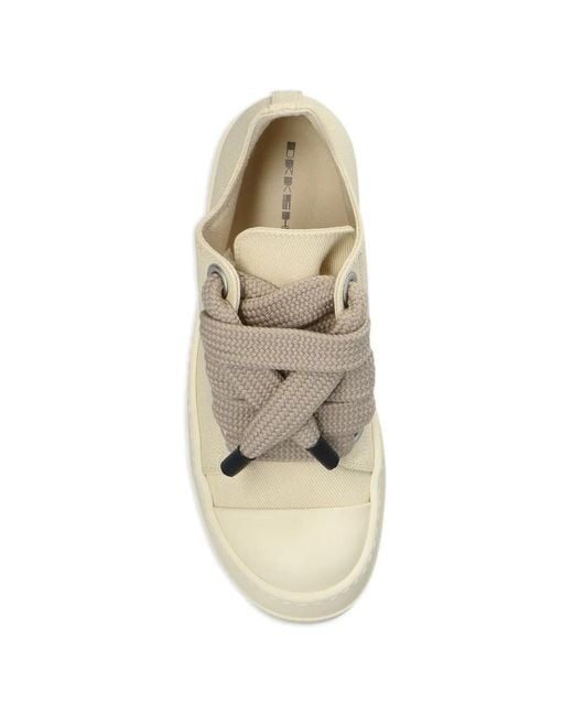 Rick Owens White Jumbolace Sneakers