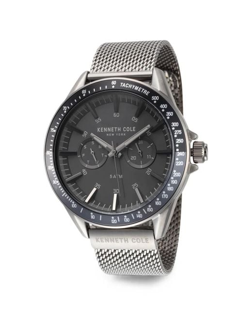 Kenneth Cole Gray Round-Face 43Mm Watch for men