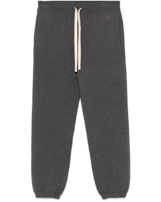 Jil Sander Gray Knitted Track Pants