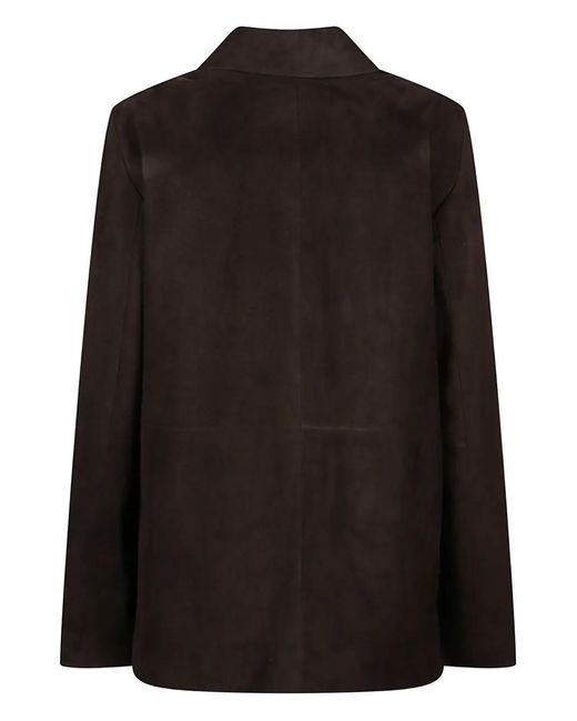 The Row Black Buttoned Jacket
