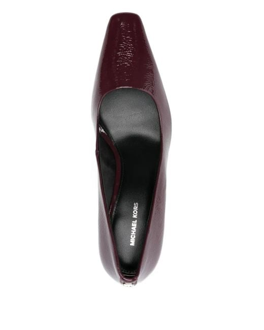 Michael Kors 76 Mm Pumps Met Vierkante Neus in het Purple