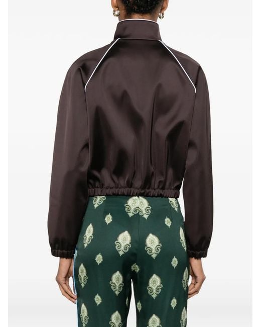 Sandro Black Piped Cropped Jacket