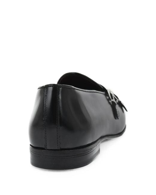 Corneliani Black Double-Strap Monk Shoes for men