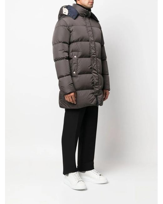 Herno Black Feather-Down Padded Coat for men