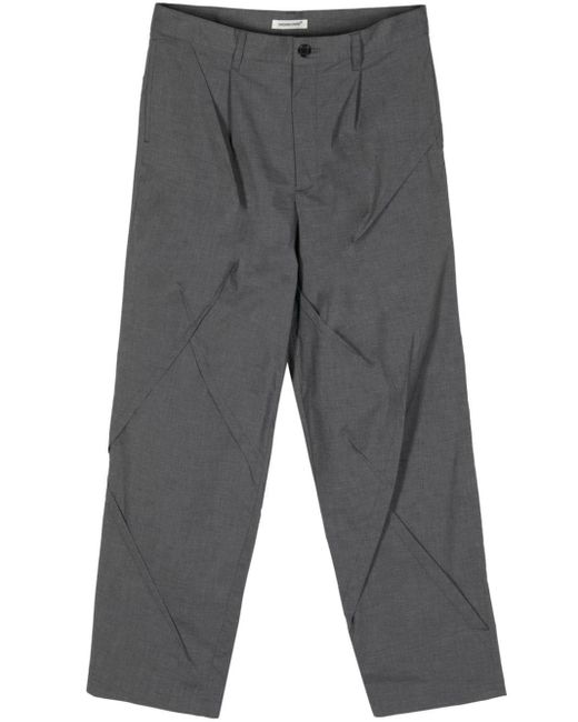Pantalones rectos con costuras Undercover de hombre de color Gray