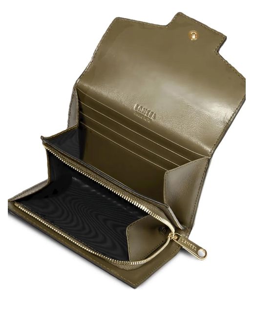 Lancel Green Angele Leather Wallet