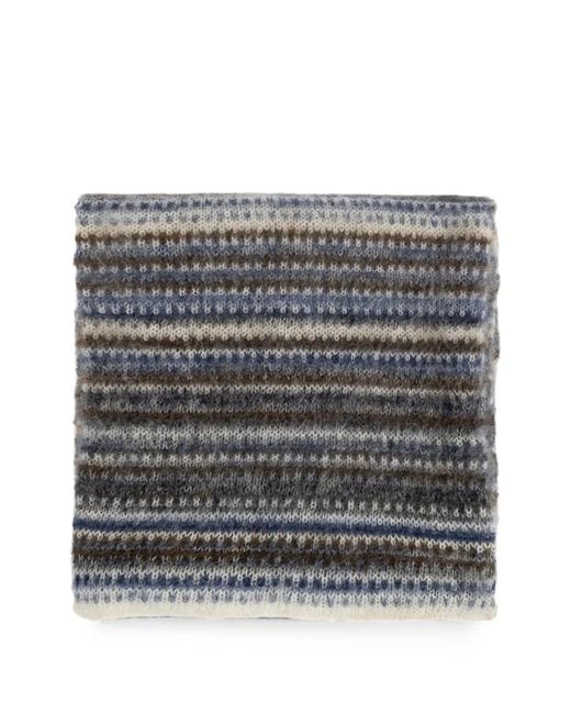 Isabel Marant Gray Mouna Fair Isle-Knit Scarf for men