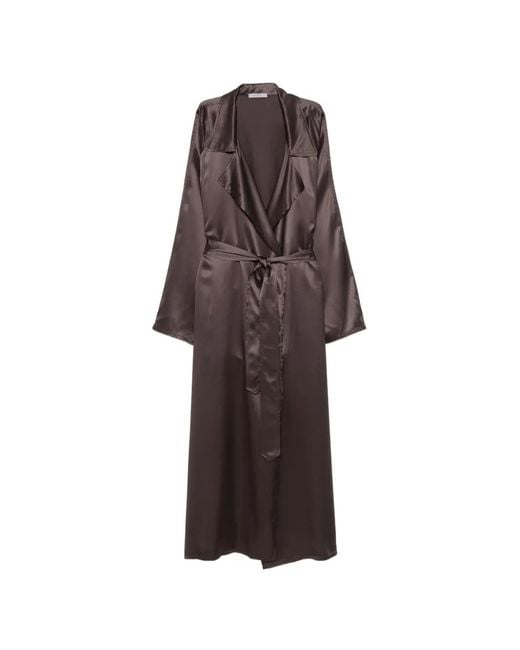 Dusan Brown Belted Coat