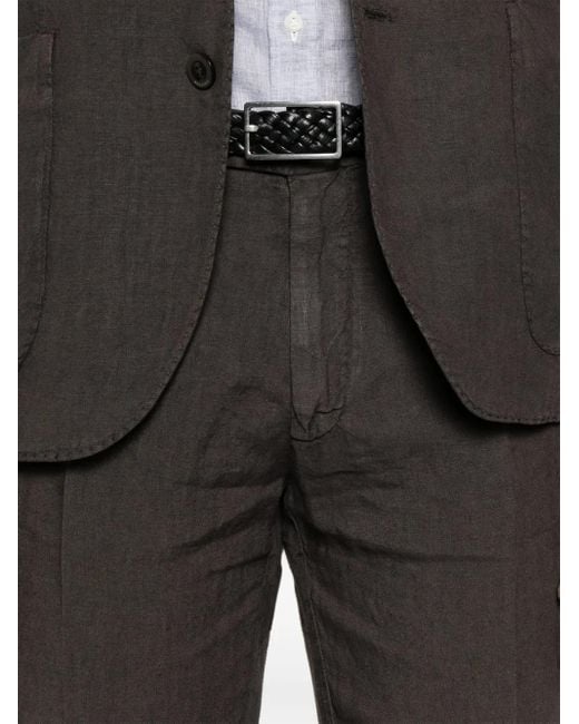 メンズ Boglioli リネンスーツ Gray