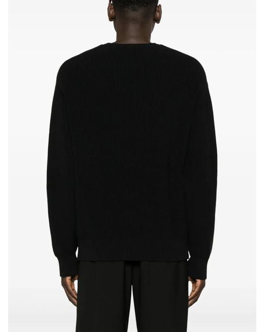 Neil Barrett Black Bolt-Motif Cotton-Blend Jumper for men