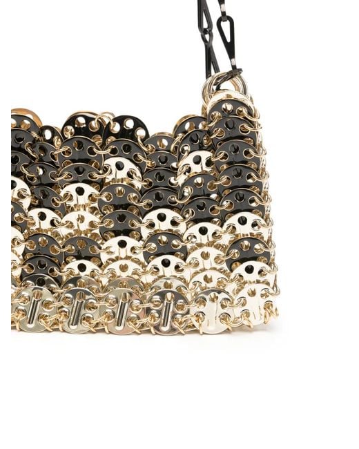 Rabanne Metallic Mini 1969 Disc Shoulder Bag