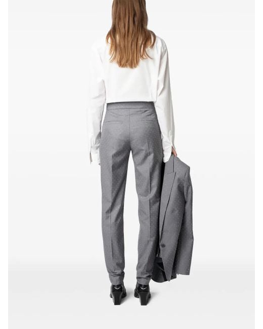 Zadig & Voltaire Gray Panny Trousers