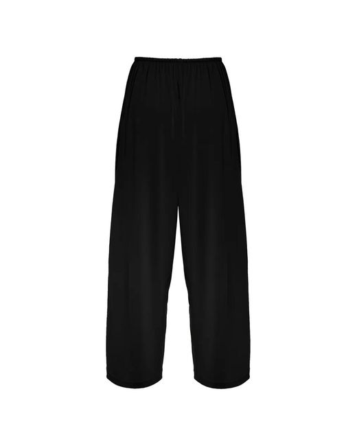 Wolford Black Summer Flow Drawstring Palazzo Pants