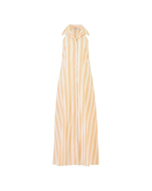 Rosie Assoulin White Take It Or Sleeveless Dress