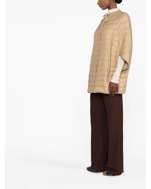 Herno Natural Bow-Detail Quilted Jacket