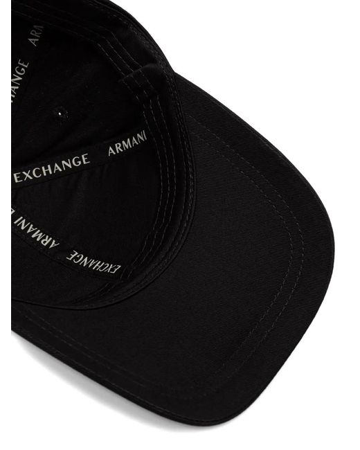 ARMANI EXCHANGE Black Casquette À Logo for men