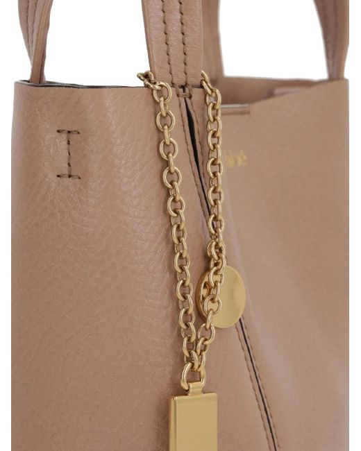 Chloé Brown Leather Tote Bag
