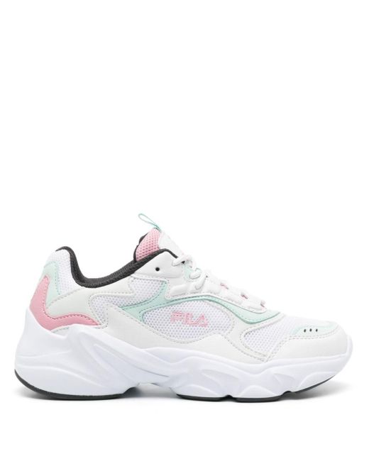 Collene panelled chunky sneakers Fila de color White