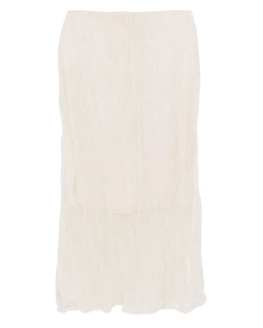 Brandon Maxwell White James Skirt