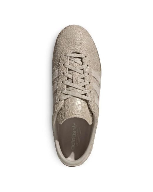 Adidas Gray Gazelle Snakeskin-Effect Sneakers