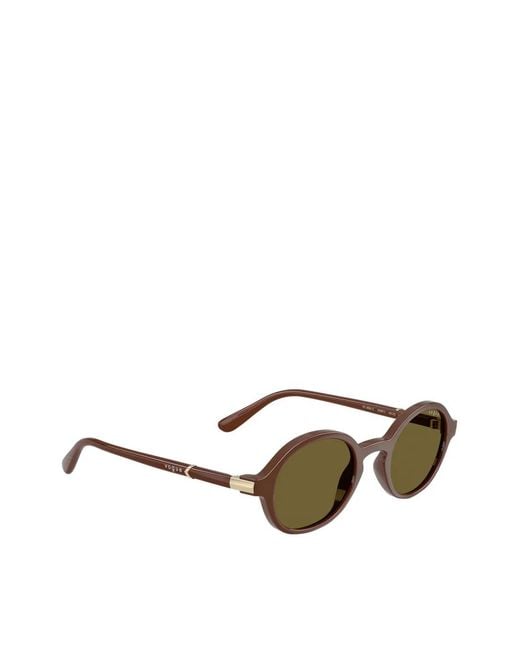 Vogue Eyewear Green Round-Frame Sunglasses