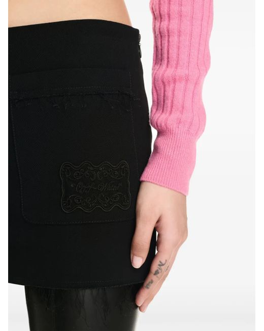 Off-White c/o Virgil Abloh ロゴ ミニスカート Black