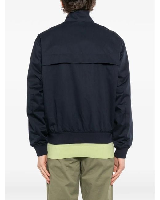 Lacoste Black Twill Harrington Jacket for men