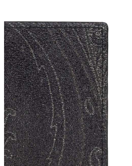 Etro Black Bifold Arnica Wallet for men