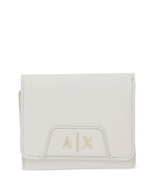 ARMANI EXCHANGE White Logo-Detail Wallet