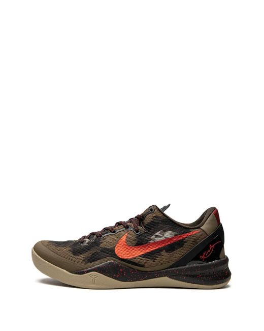 Nike Brown Kobe 8 System "Python" Sneakers