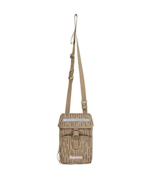 Supreme Natural Logo-Patch Camera Bag for men