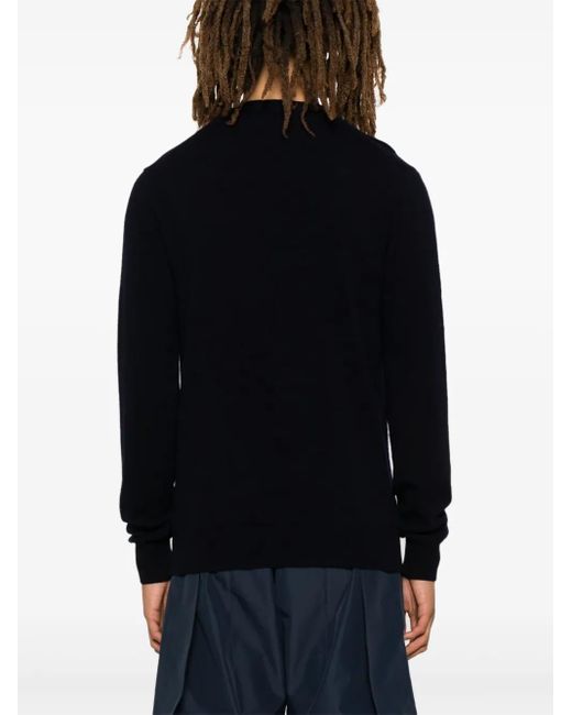 COMME DES GARÇONS PLAY Black Heart-Patch Sweater