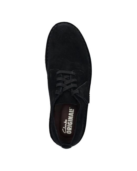 Clarks Black Rock Lo Suede Derby Shoes for men
