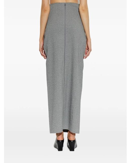 Issey Miyake Gray Allow Maxi Skirt