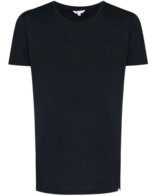 Orlebar Brown Black Crew Neck T-Shirt for men