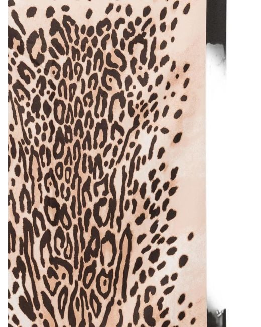 Liu Jo Metallic Leopard-Print Square Scarf