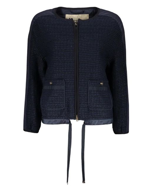 Herno Blue Jacket With Zip