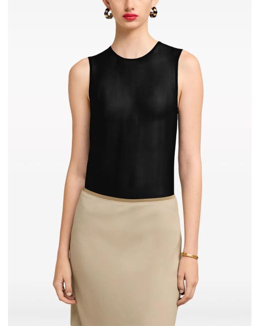 Top Semi Trasparente di AMI in Black