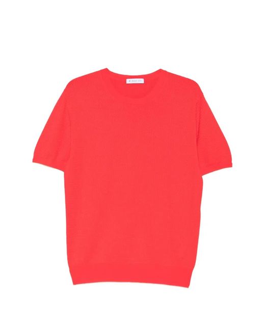 Manuel Ritz Red Crew-Neck T-Shirt for men