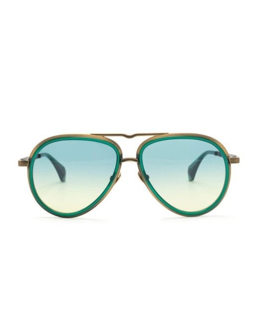 Vivienne Westwood Green Gradient Pilot-frame Sunglasses for men