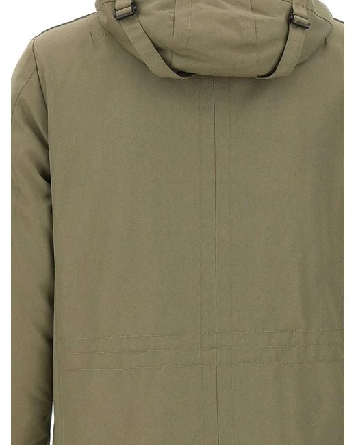 Peuterey Green Kasa Sl 00 Fur Parka for men